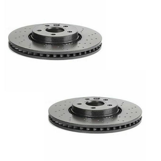 Brembo Brake Pads and Rotors Kit - Front (316mm) (Xtra) (Low-Met)